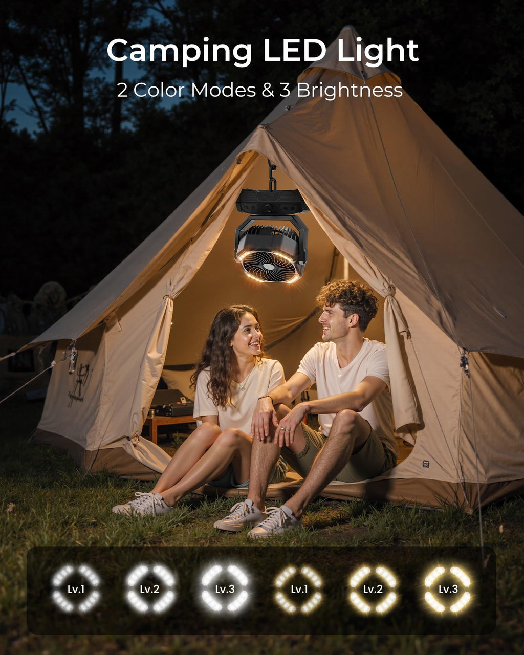 Portable Camping Fan with Remote Y8355