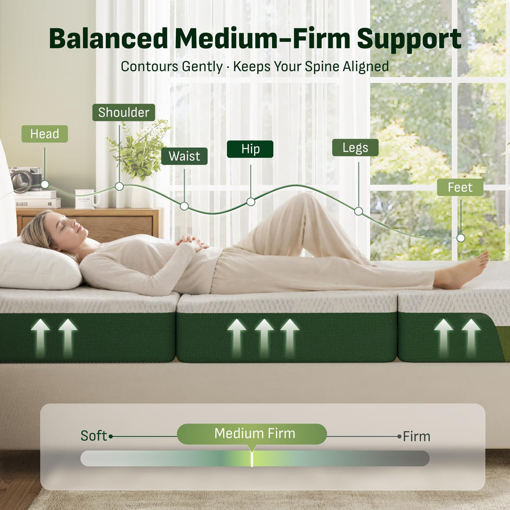 Tri-Fold Mattress Full 6 Inch Memory Foam V286474