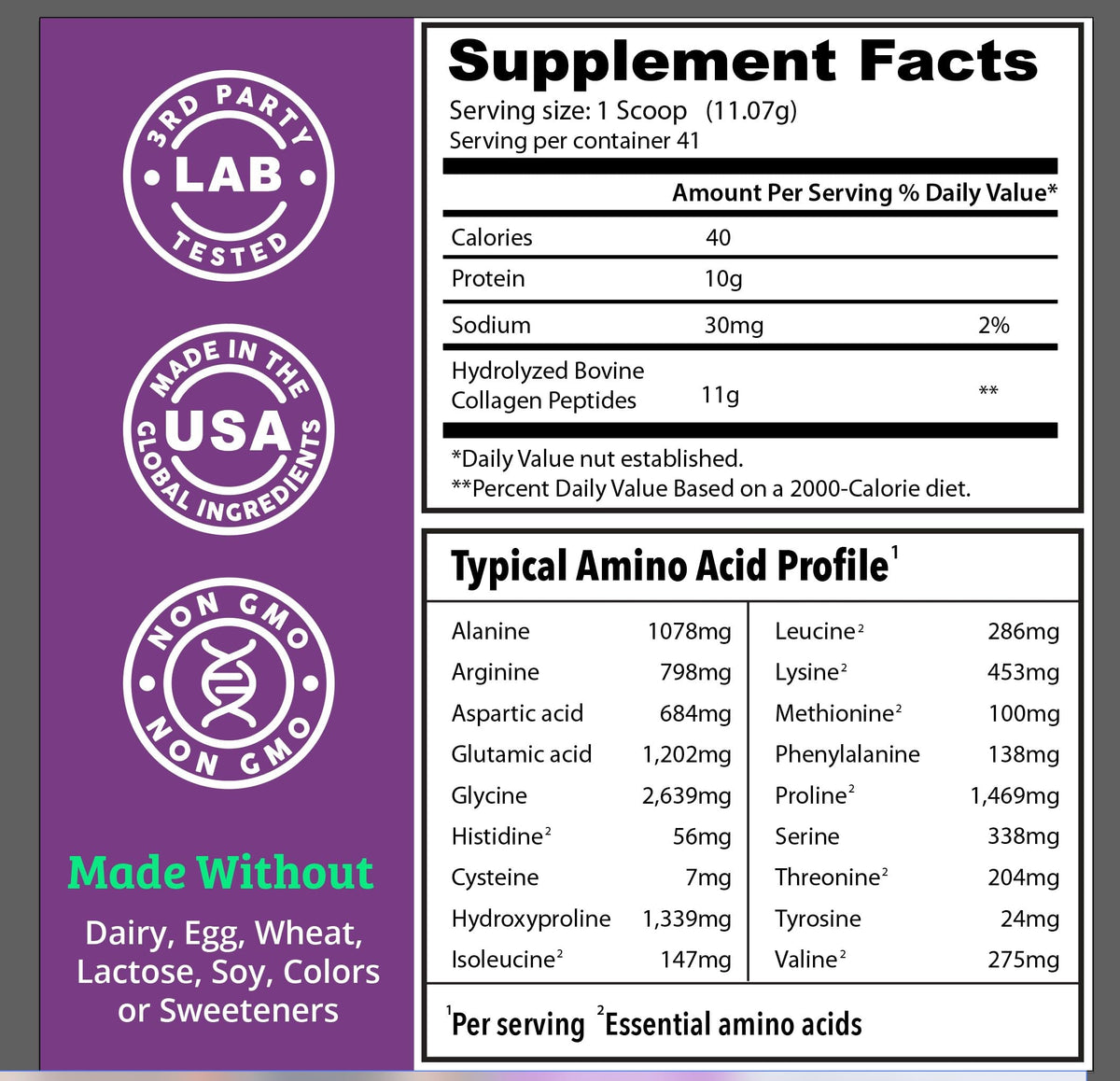 Hydrolyzed Collagen Peptides Powder G680