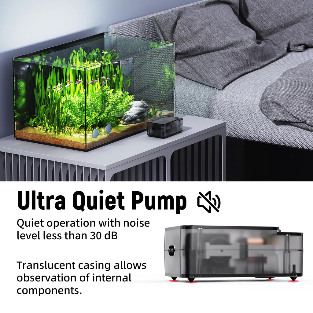 Aquarium Air Pump with Air Stone Bubbler Z11478