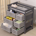 Baby Changing Table with 6 Drawers Storage Station Y88828