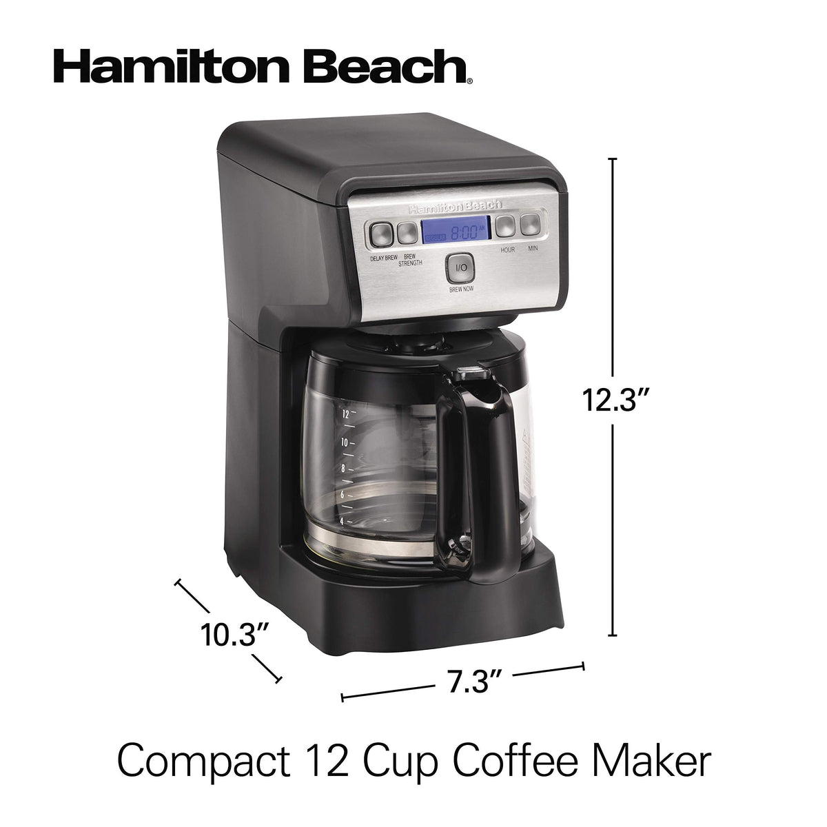 12 Cup Compact Programmable Drip Coffee Maker N339723