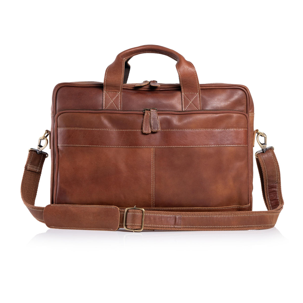 16 Inch Leather Laptop Messenger Bag E44833