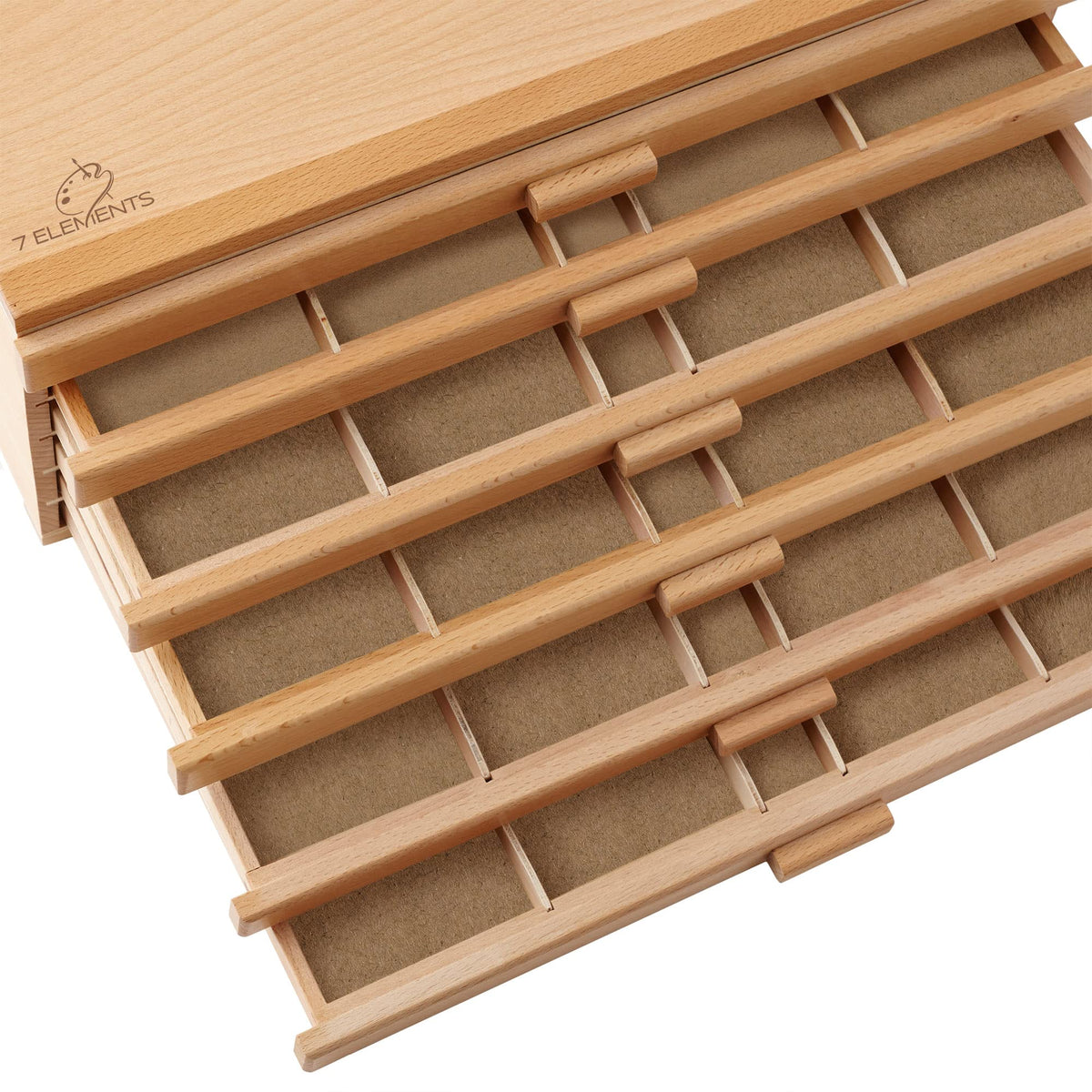 6 Drawer Wooden Artist Storage Box C51692