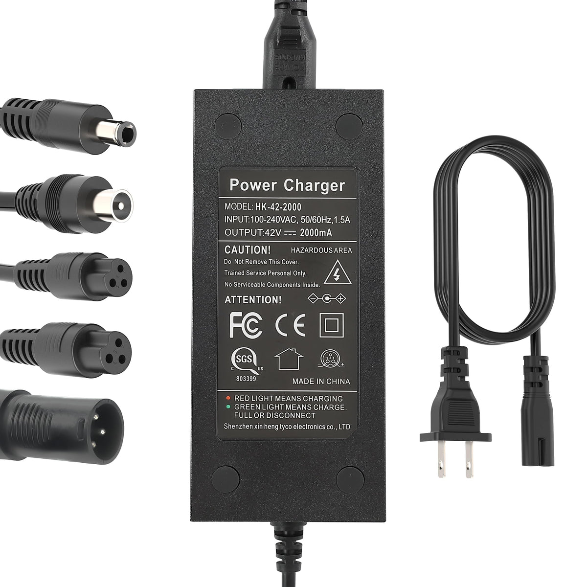 42V 2A Scooter Charger with 5 Types of Connectors X1852