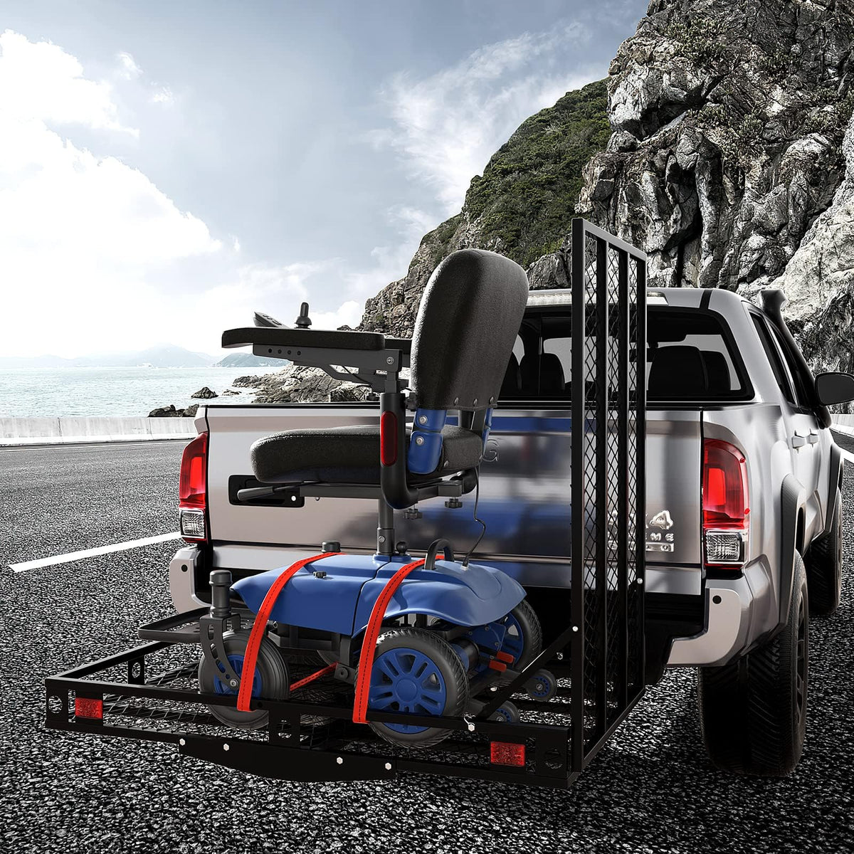 Hitch Cargo Carrier with Ramp F25204