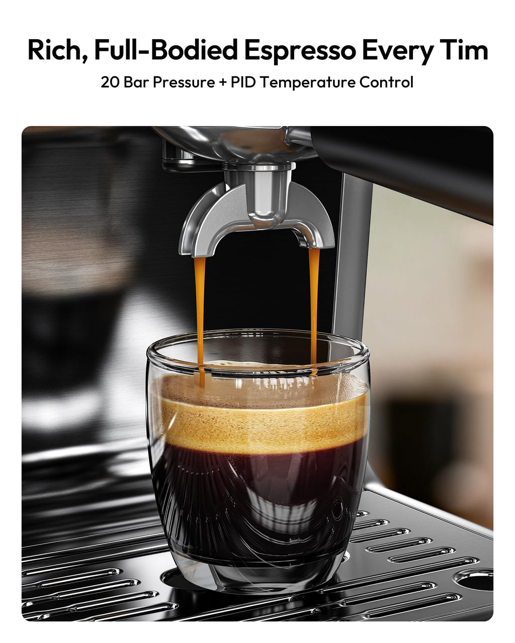 Espresso Machine with Grinder and Milk Frother J528
