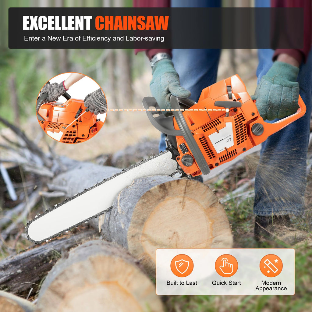 24 Inch 2-Stroke Gas Chainsaw H4664