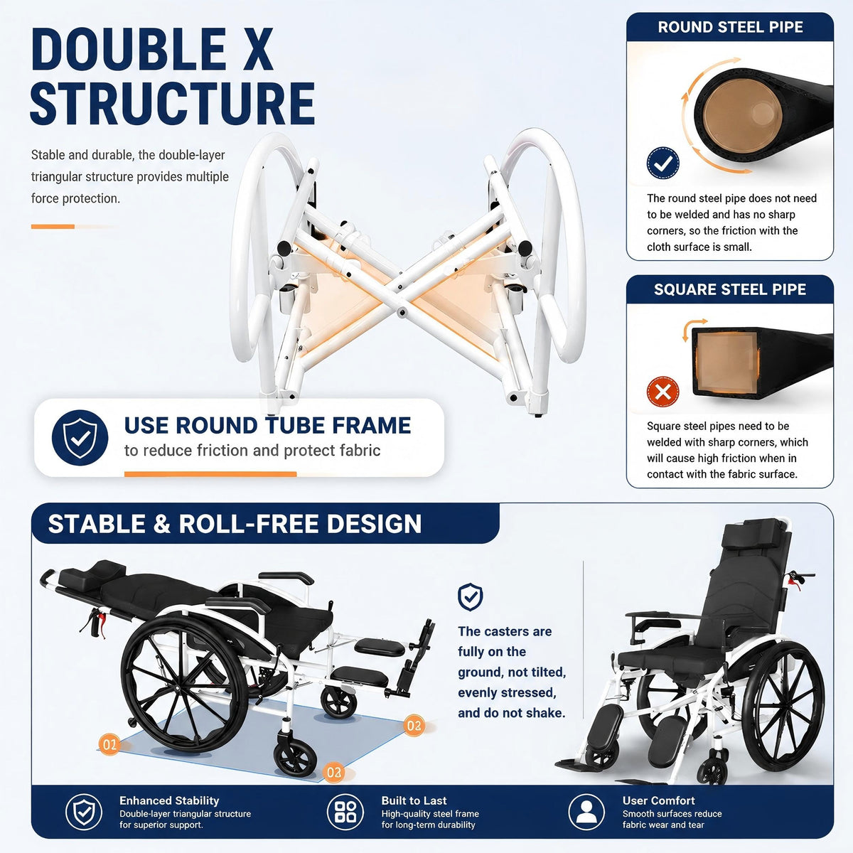 Folding Compact Wheelchair A4512