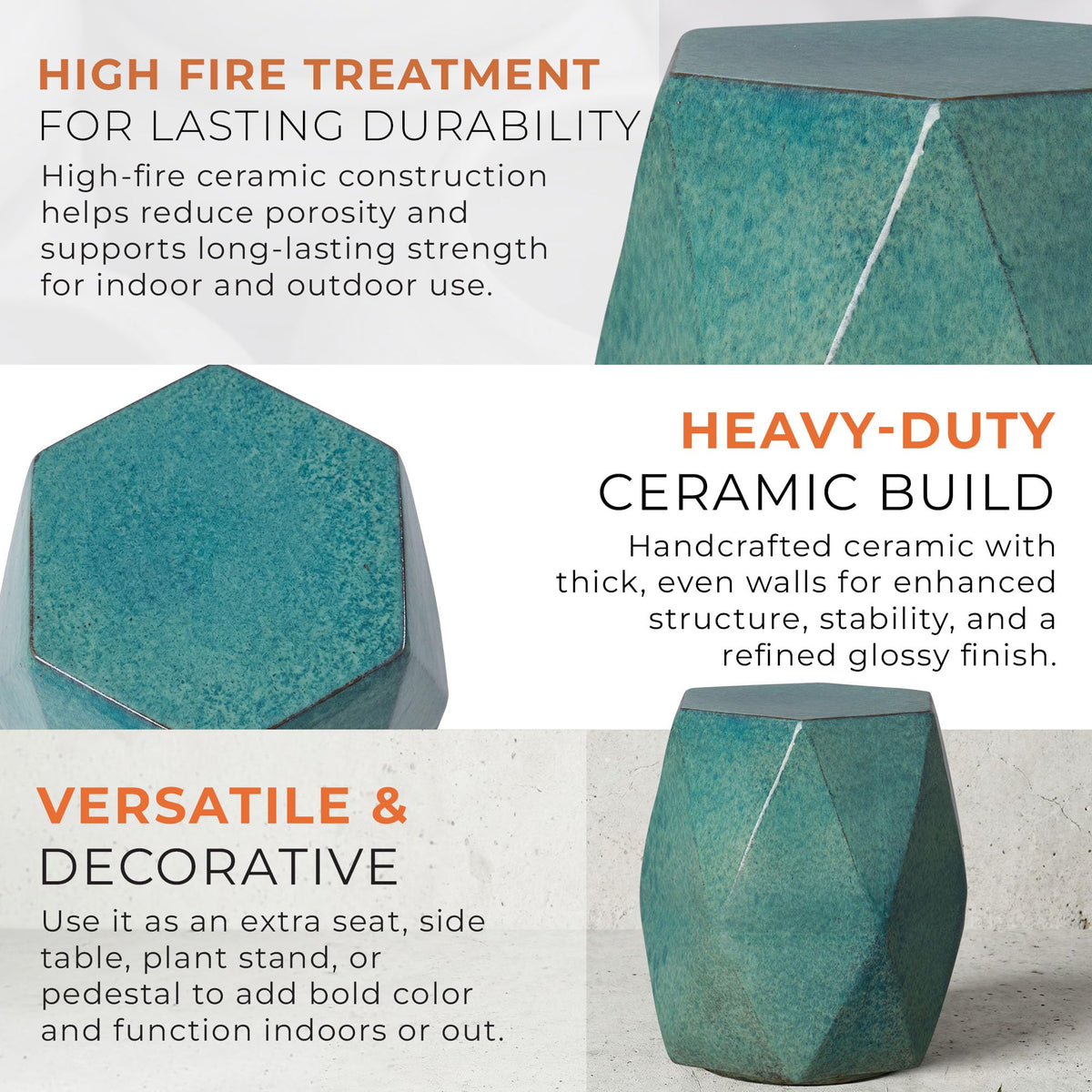 Teal 18x22 Stool J572