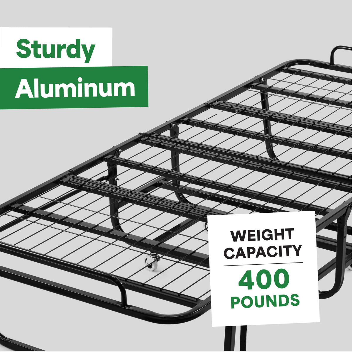 Folding Bed with Mattress Twin Size 5-inch Memory Foam K4944