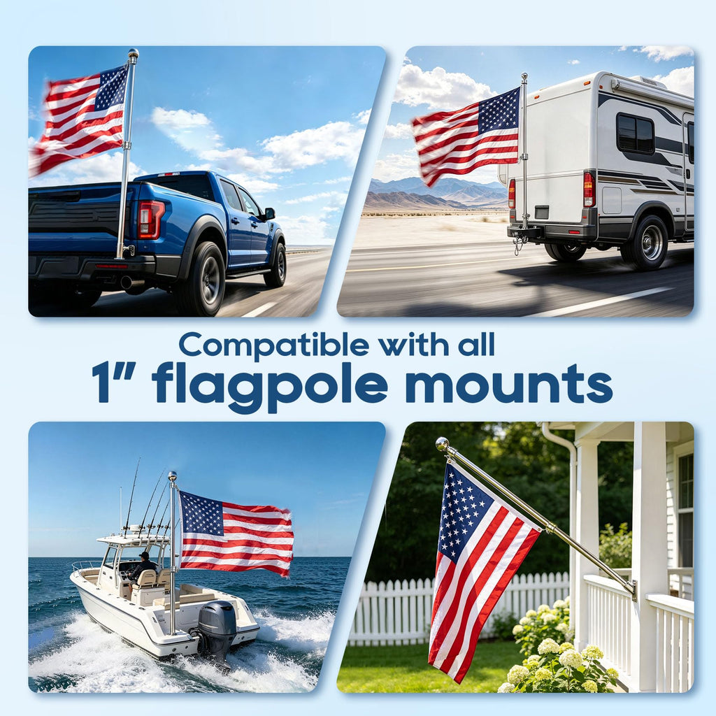 5FT One-Piece Flagpole 2-Pack I57944