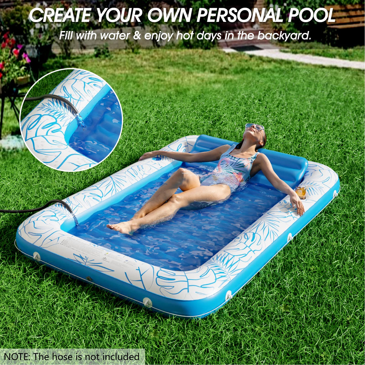Inflatable Tanning Pool Lounger Float N1771