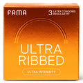 Ribbed Lubricated Natural Latex Condoms 3 Count L94686