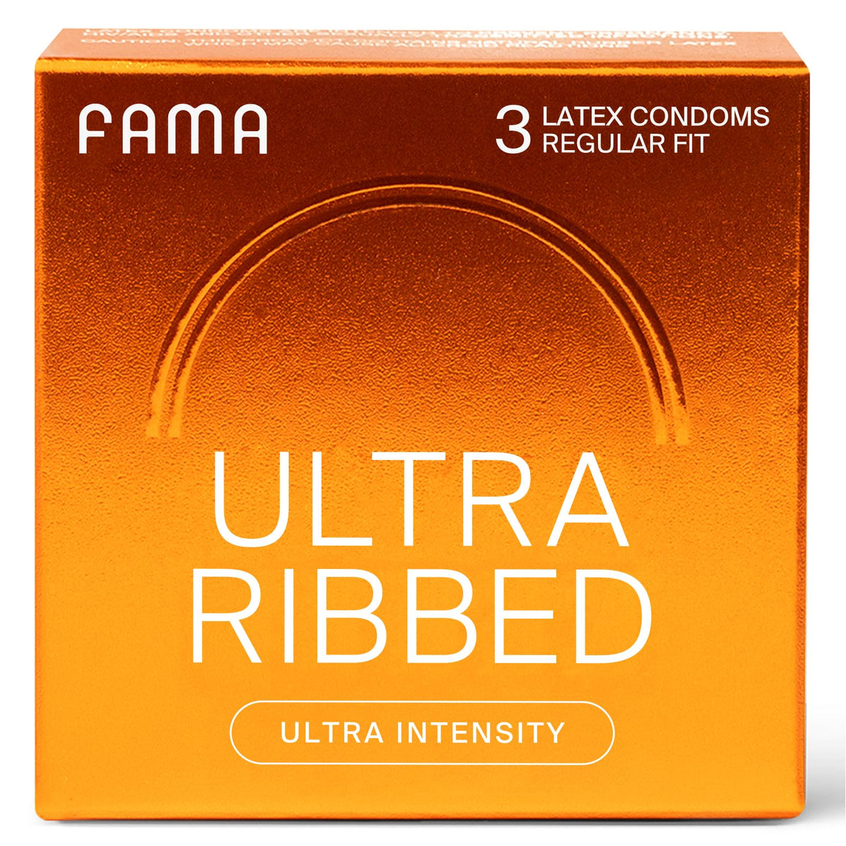 Ribbed Lubricated Natural Latex Condoms 3 Count L94686