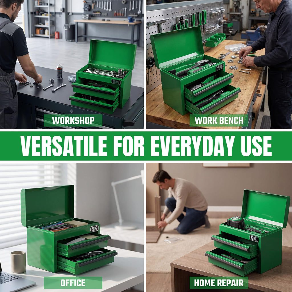 Mini Metal Tool Box with 2 Drawers B8265