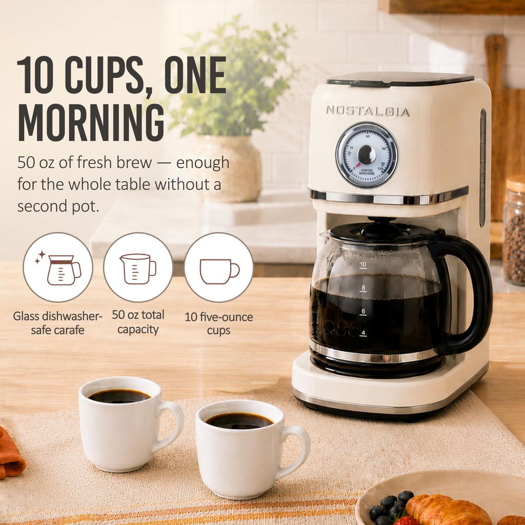 Cream 10 Cup Coffee Maker C668970