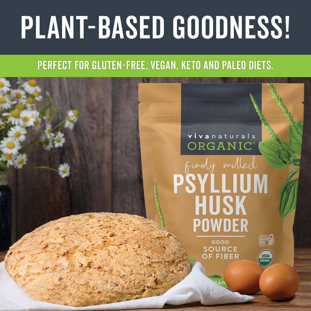 24 oz Organic Psyllium Husk Powder & 30mg Zinc P9782