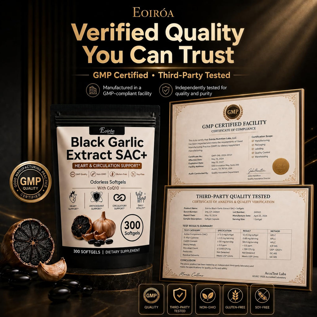 Black Garlic Extract Softgels 300 Count O653880
