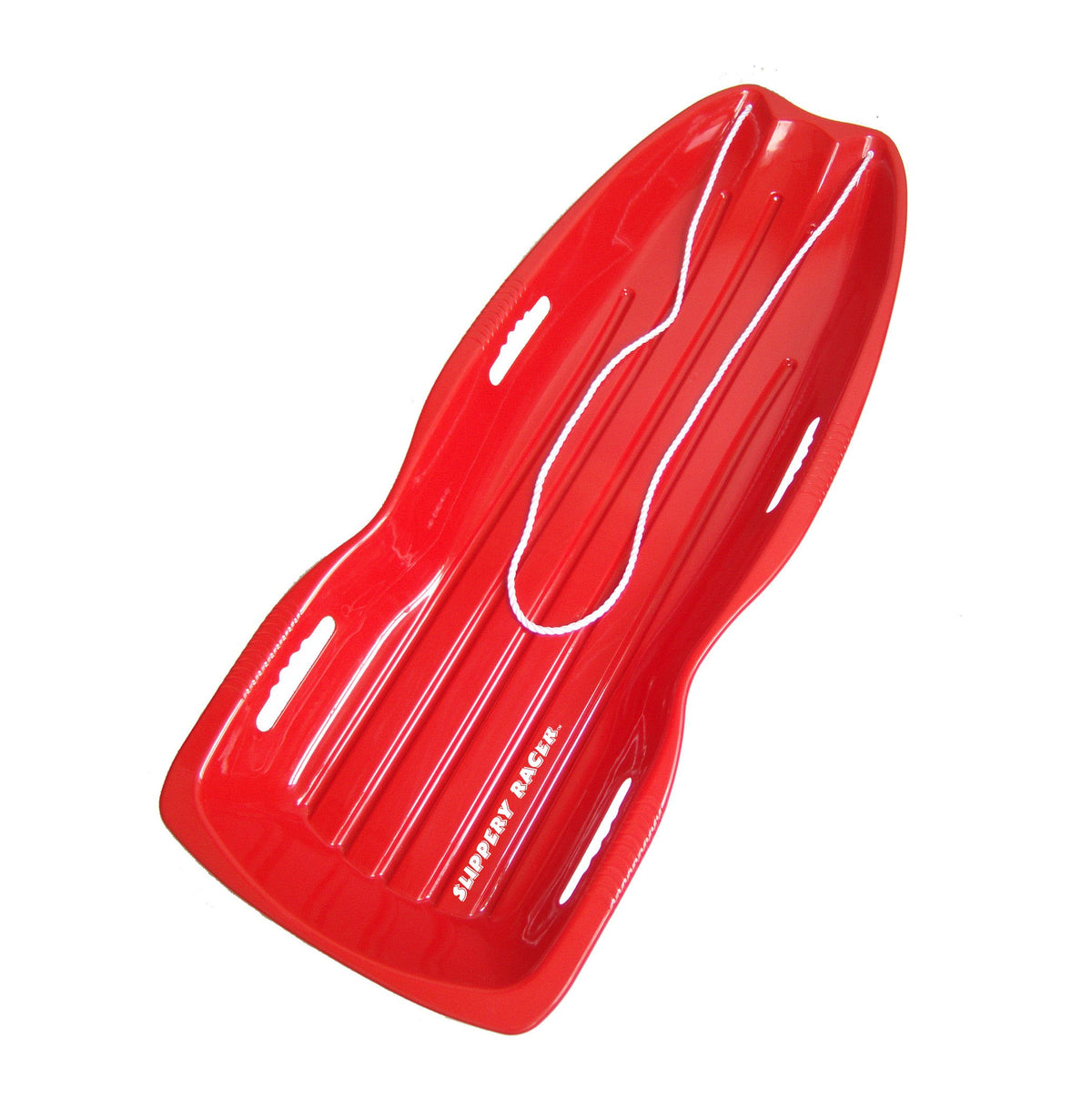 Plastic Toboggan Snow Sled with Pull Rope and Handles N45490