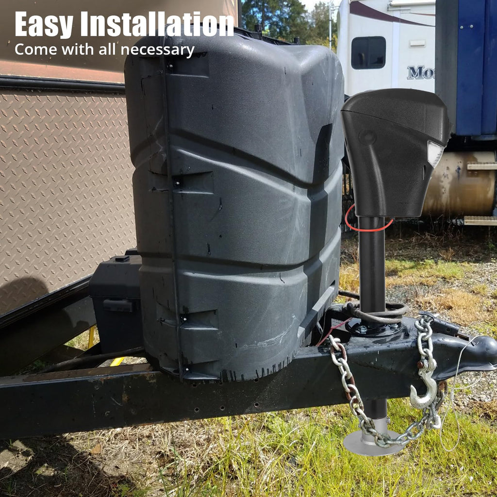 12V DC Electric Trailer Jack 3500 lbs A-Frame Tongue Jack with LED Light Z61325