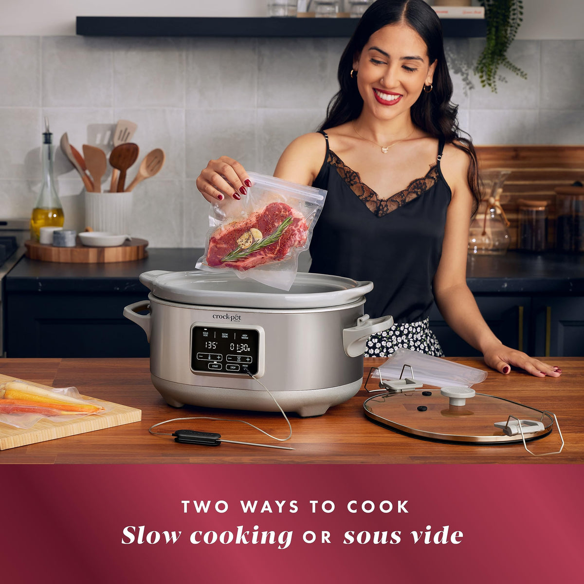 7-Quart Slow Cooker with Sous Vide Function S163