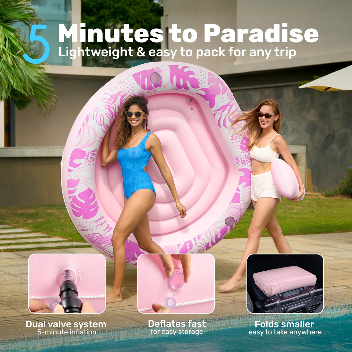Inflatable Tanning Pool Lounger Float A27773