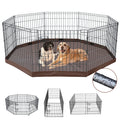Foldable Metal Dog Playpen 8 Panels 36 Inch B39618