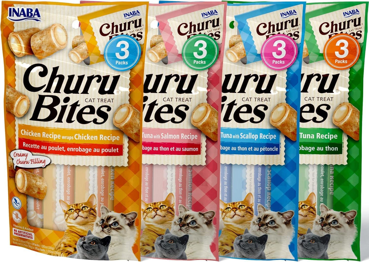 Soft Baked Chicken Cat Treats with Green Tea Extract, 12 Tubes N6759