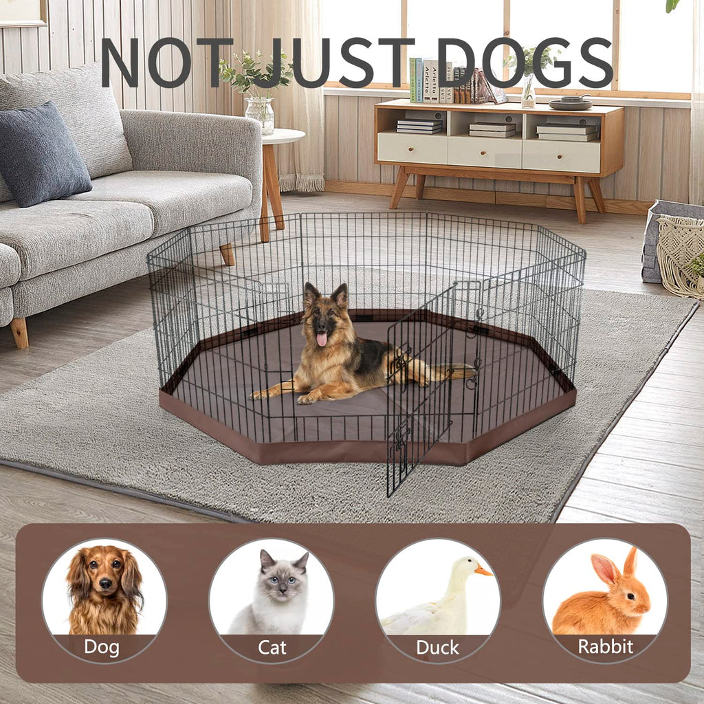 Foldable Metal Dog Playpen 8 Panels 36 Inch B39618
