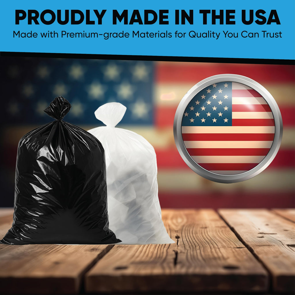 55 Gallon Heavy Duty Trash Bags 50 Count with Ties G913