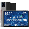14 Inch Android 15 Tablet, 16GB RAM+256GB ROM, 1920x1200 FHD IPS Display Y985
