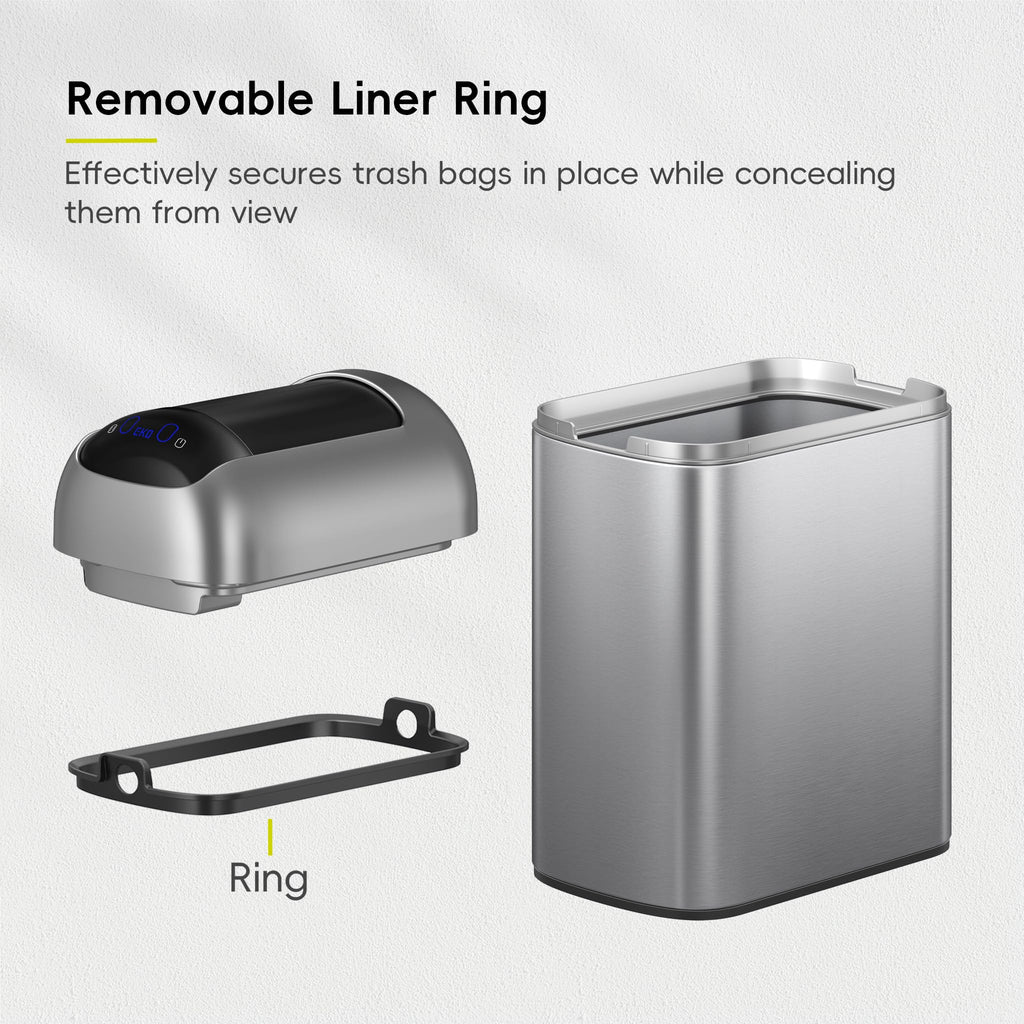 10L Stainless Steel Sensor Trash Can W561