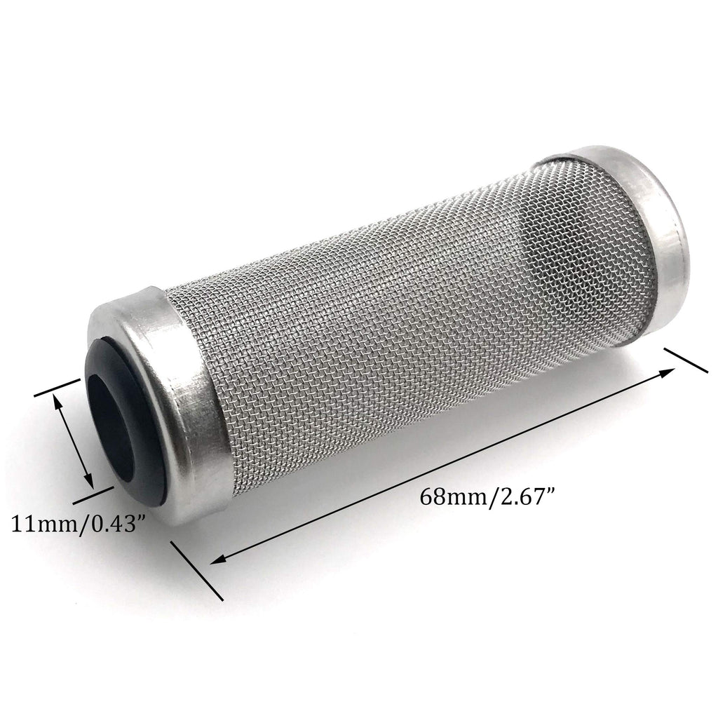 Aquarium Fish Tank Intake Strainer Stainless Steel 11mm N717827