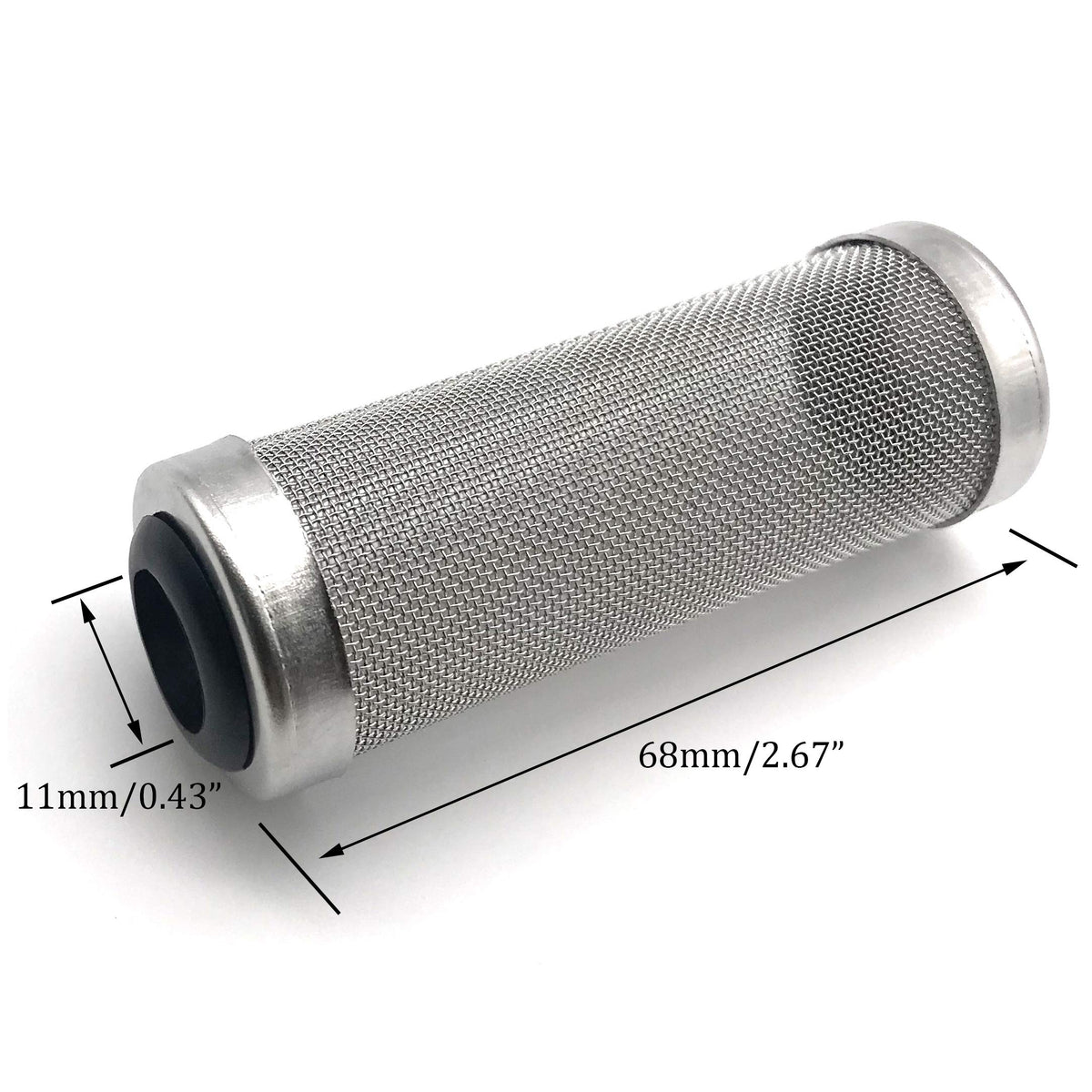 Aquarium Fish Tank Intake Strainer Stainless Steel 11mm N717827