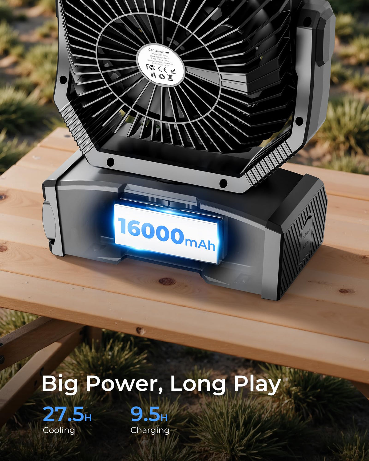 Portable Camping Fan with Remote Y8355