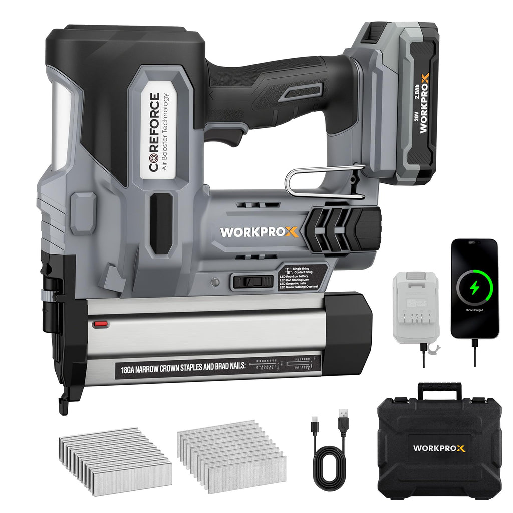 20V Cordless 18 Gauge 2-in-1 Nail & Staple Gun R12966