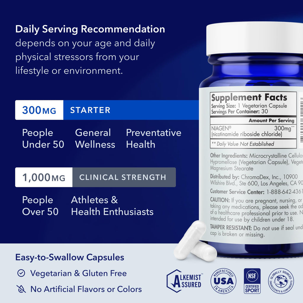 NAD+ Supplement Nicotinamide Riboside 300mg V67630