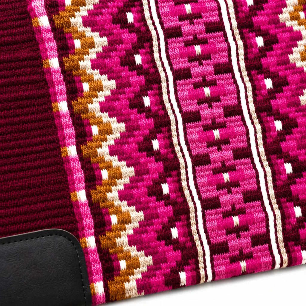 Burgundy Pink Tribal Horse Saddle Pad S6283