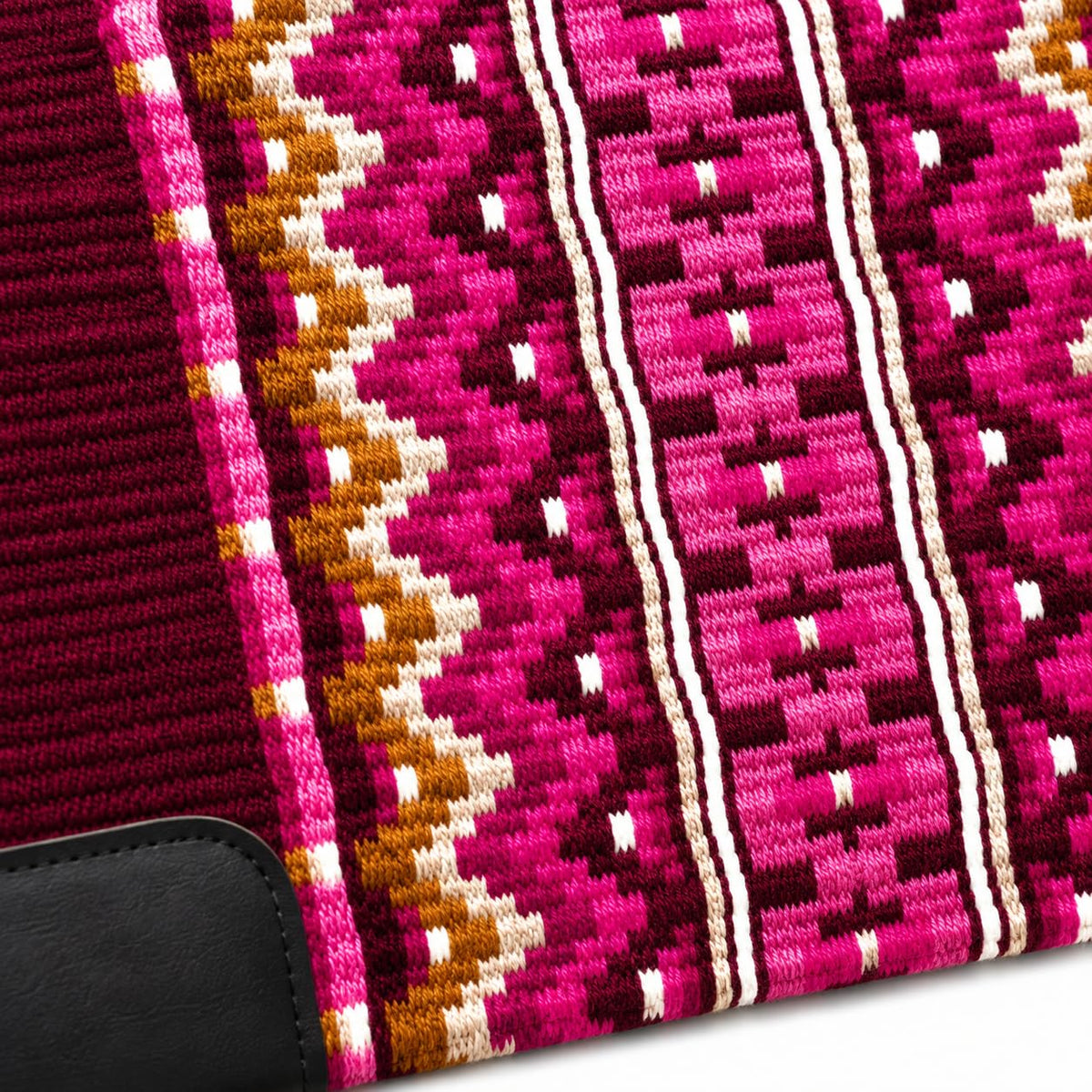 Burgundy Pink Tribal Horse Saddle Pad S6283