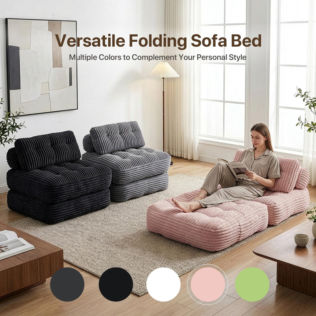Pink Folding Sofa Bed O48991