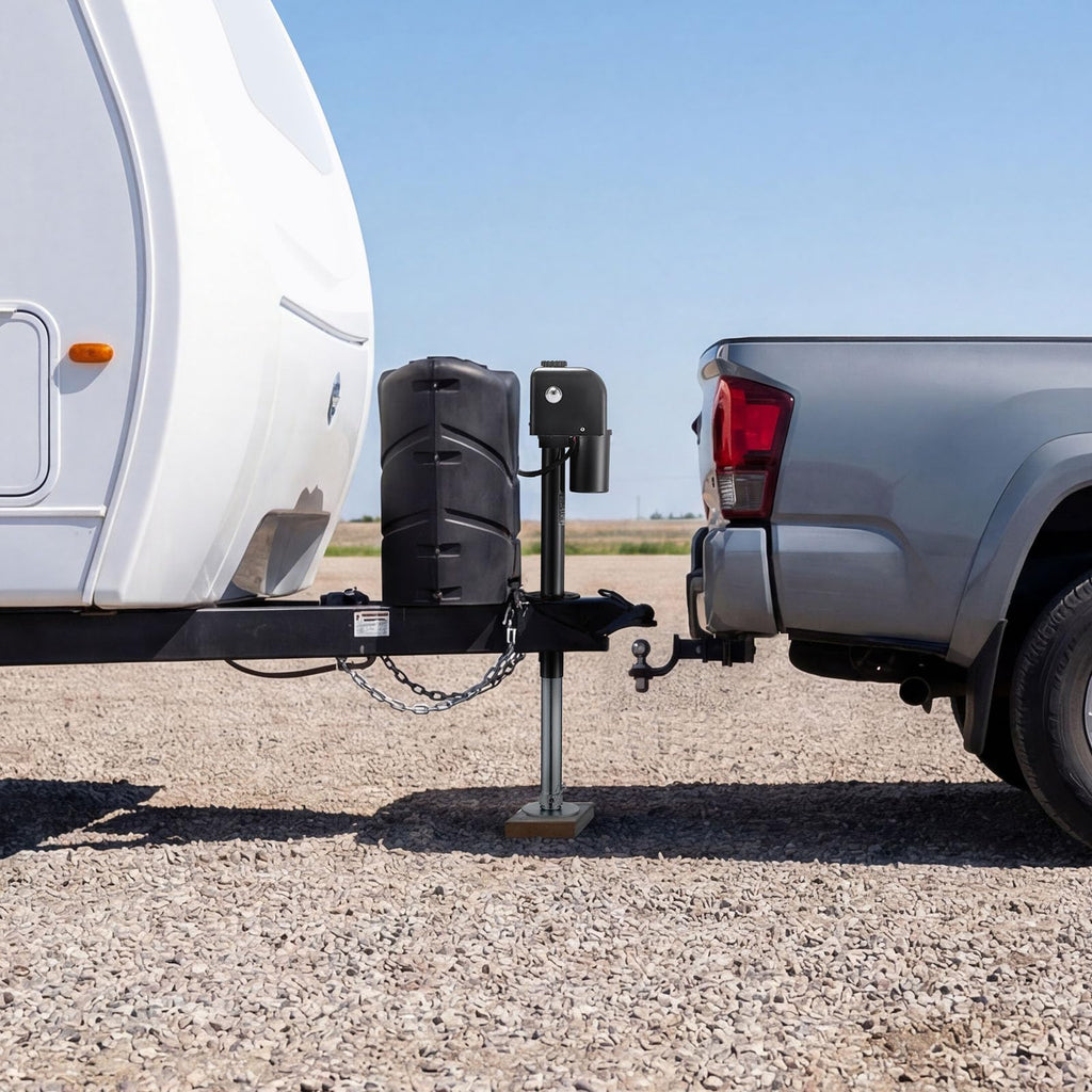 Electric Trailer Jack 7500 lbs Capacity 12V DC Black M9453