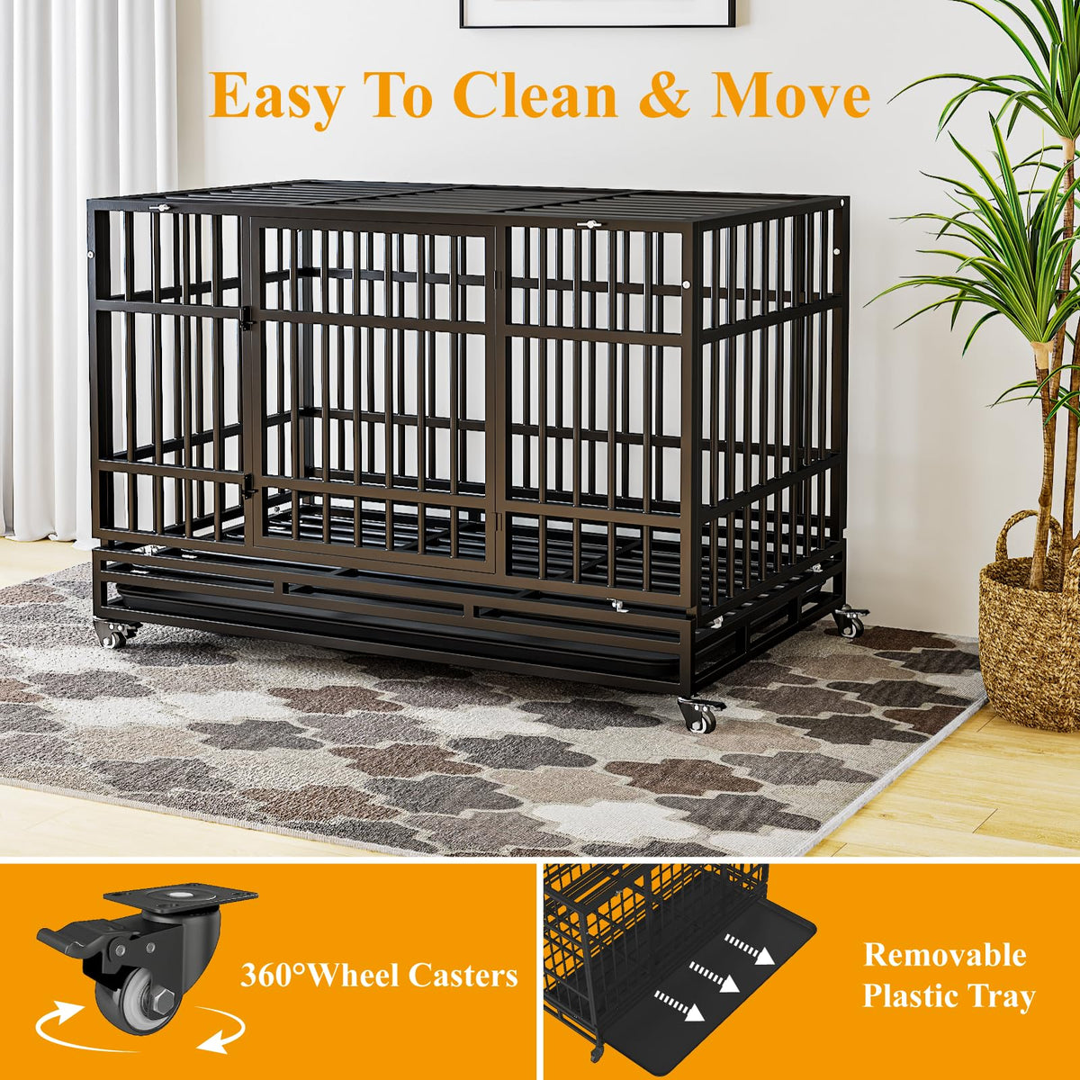 48 Inch Heavy Duty Dog Crates H478