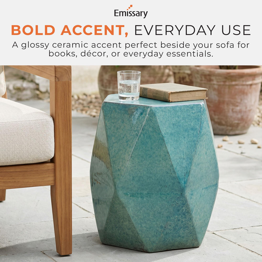 Teal 18x22 Stool J572