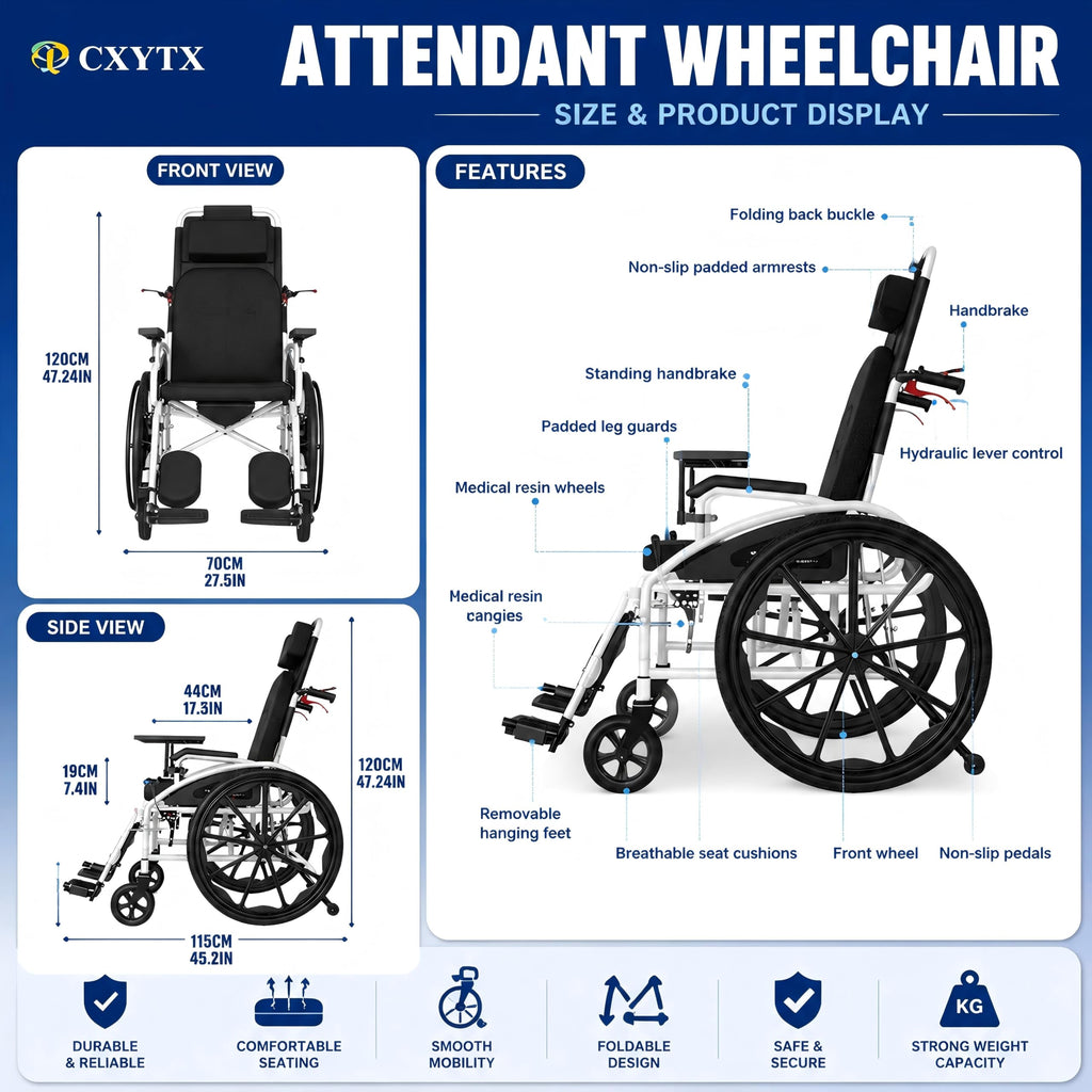 Folding Compact Wheelchair A4512