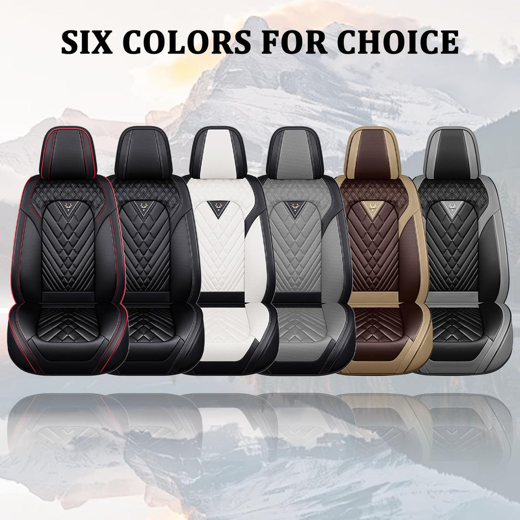 Waterproof Nappa Leather Full Set Car Seat Covers E383084