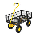 Heavy Duty 4.5 Cu Ft Mesh Steel Garden Cart F69066