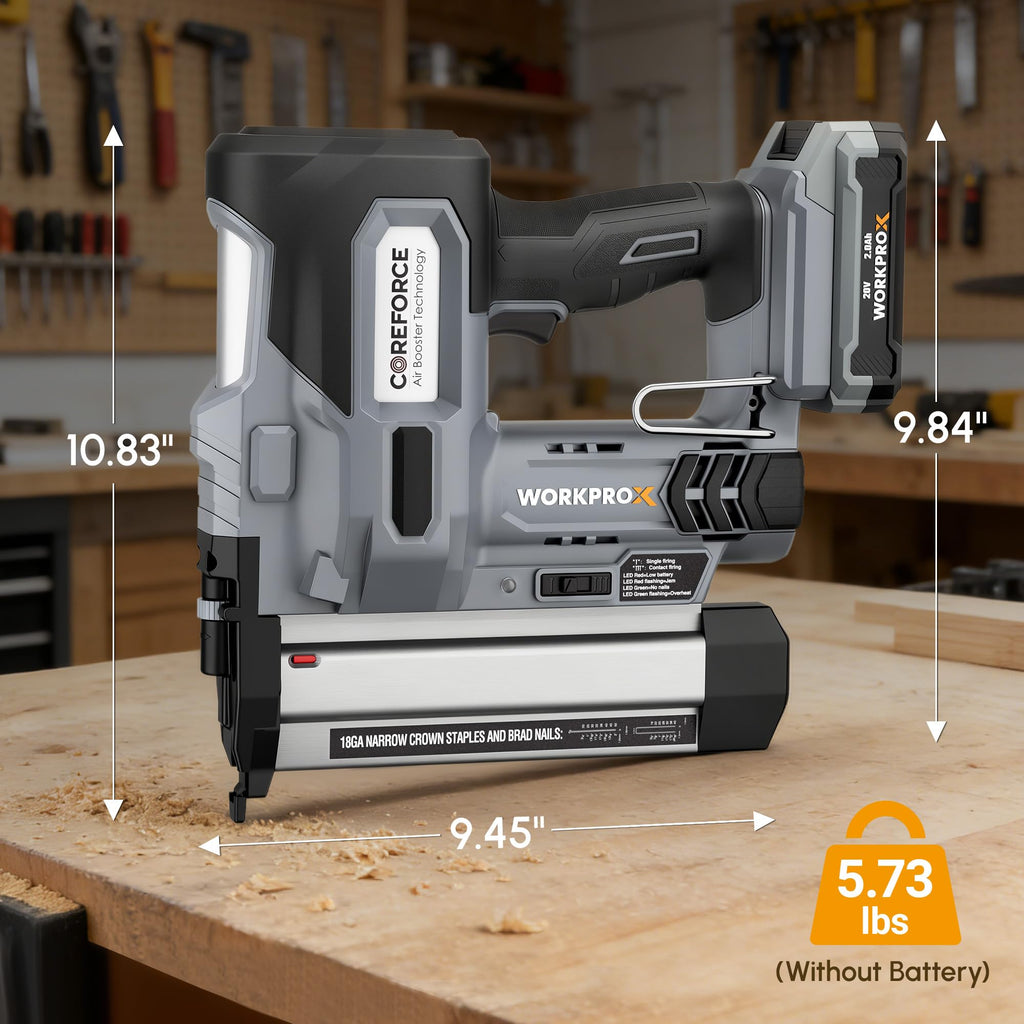 20V Cordless 18 Gauge 2-in-1 Nail & Staple Gun R12966