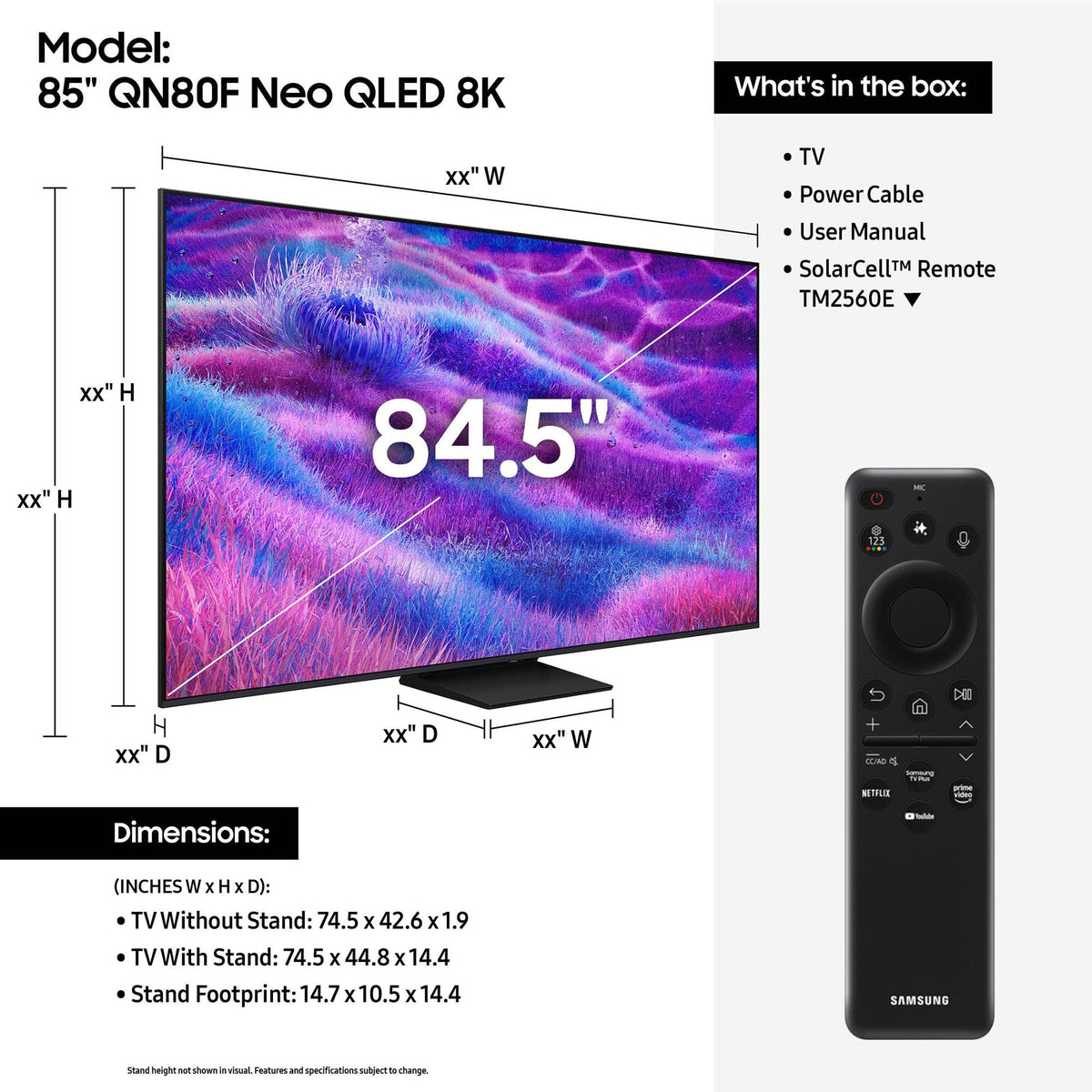 85 inch QLED 4K Smart TV I259