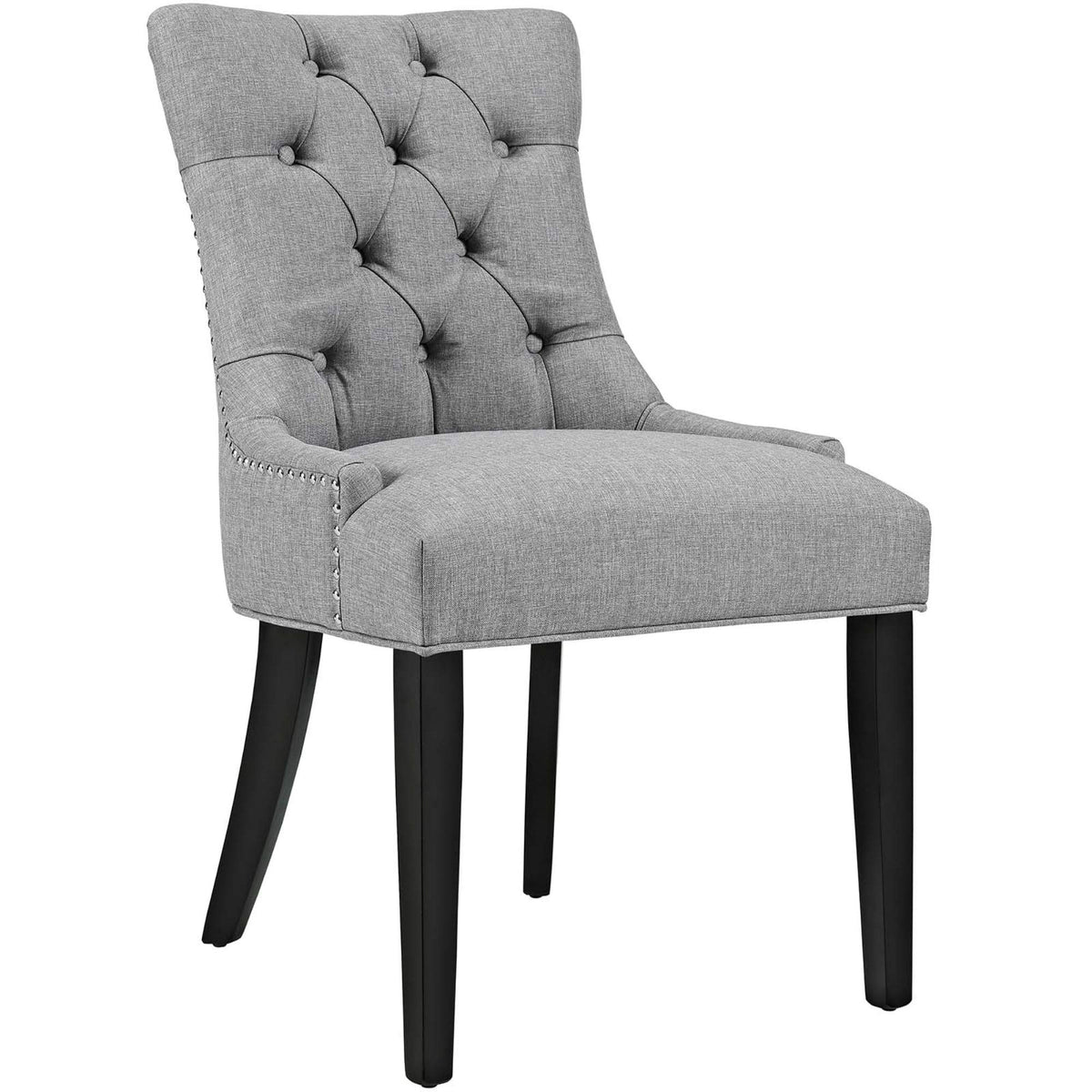 Tufted Upholstered Fabric Parsons Dining Chair with Foam Padding Y8160